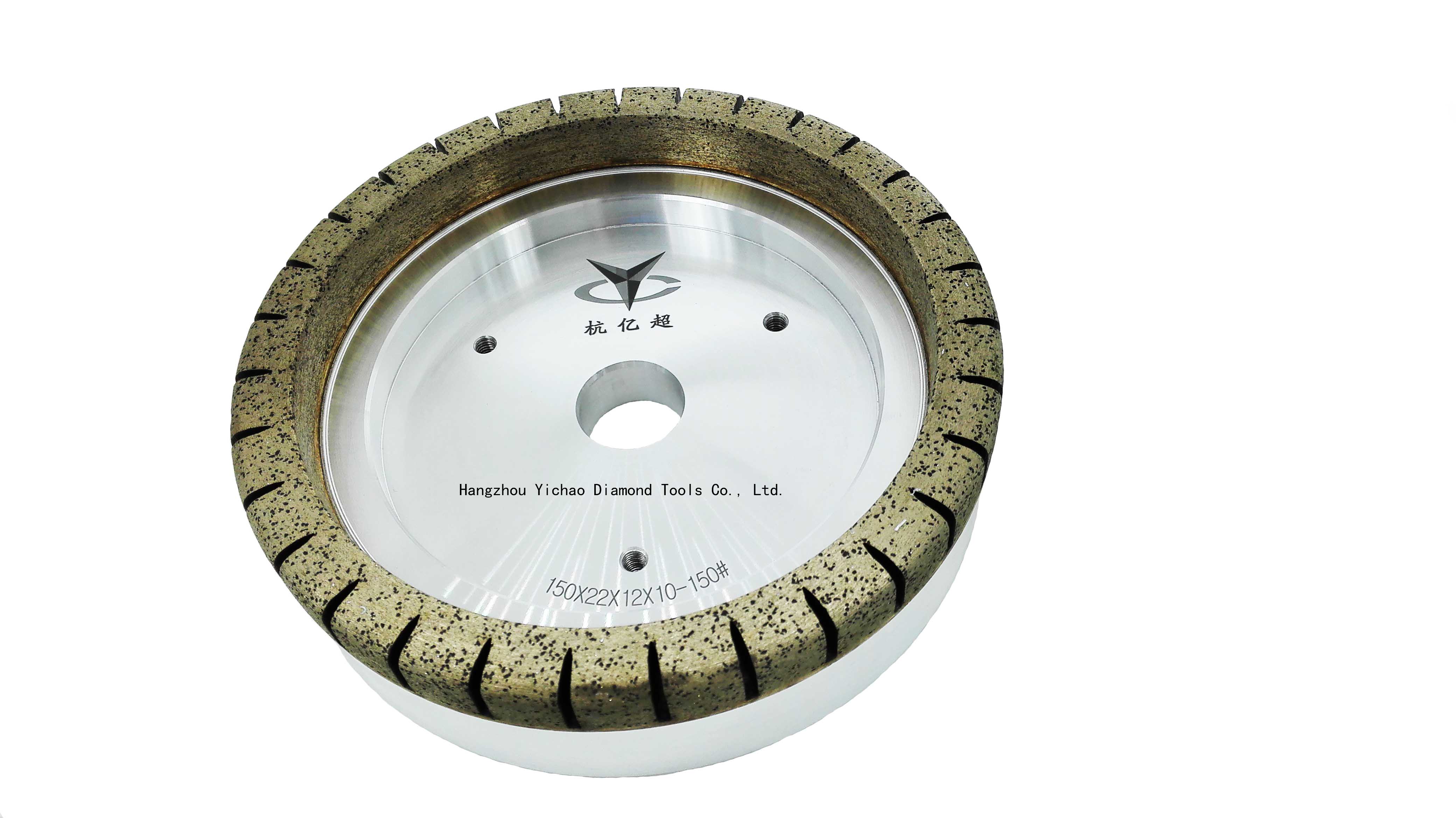 Cup shaped outer tooth chamfer  diamond wheel